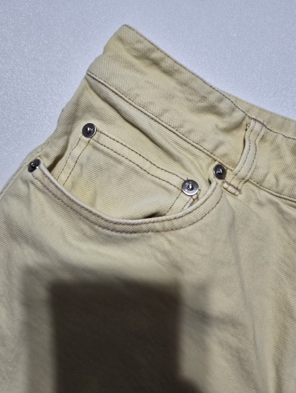 Tanya Taylor Yellow Ollie Jeans Size 6 - Picture 7 of 14